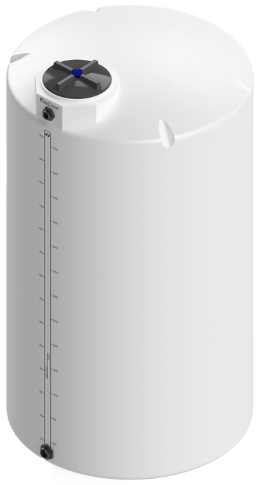 1500 Gal ProChem® Vertical Tank w/Bulkhead Fittings - Twist Lid 16